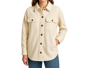 Heimish cream button up jacket size small top